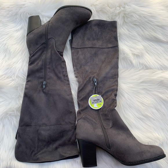 Diba London Knee High Suede Boots - Picture 1 of 8
